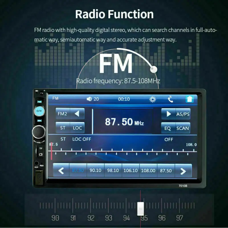 7-inch Bluetooth Car MP5 Player