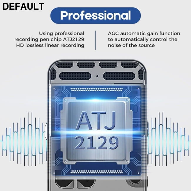 64GB Rechargeable LCD Digital Audio Sound Voice Recorder and MP3 Player Accessories
