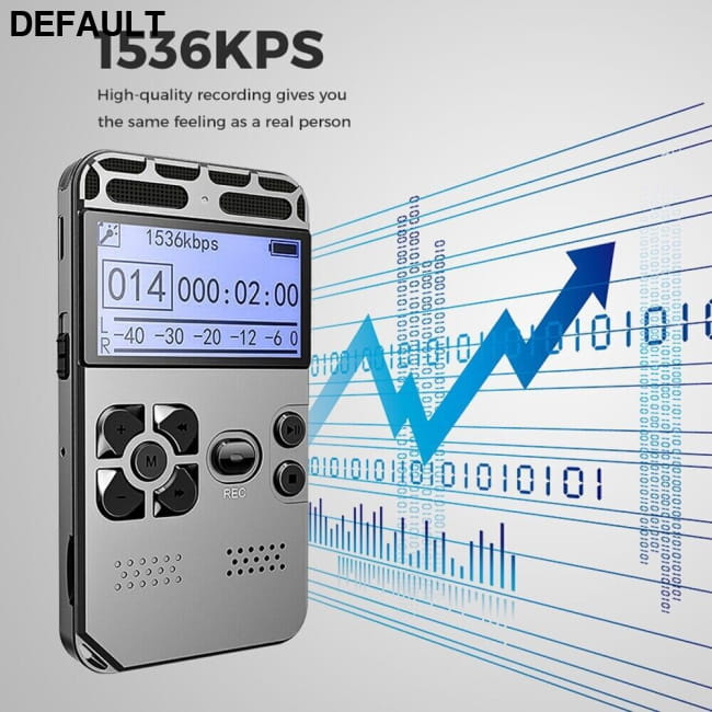 64GB Rechargeable LCD Digital Audio Sound Voice Recorder and MP3 Player Accessories