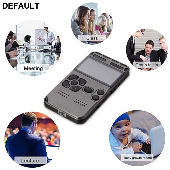 64GB Rechargeable LCD Digital Audio Sound Voice Recorder and MP3 Player Accessories