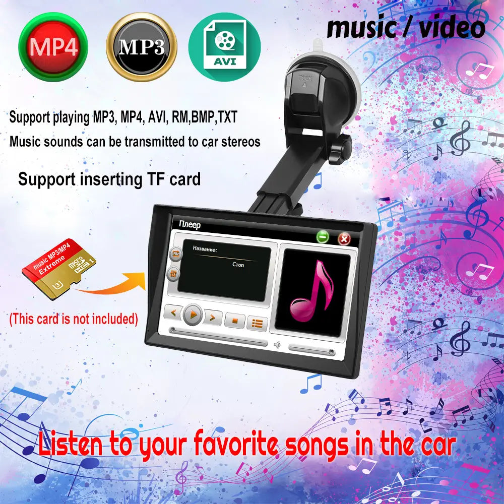 9-inch Navigator Car Portable Truck Large Screen Universal