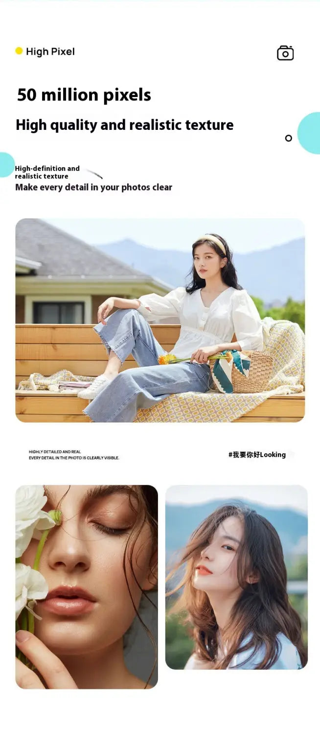 HD 4K Pixel Digital Camera Student Mini Shooting