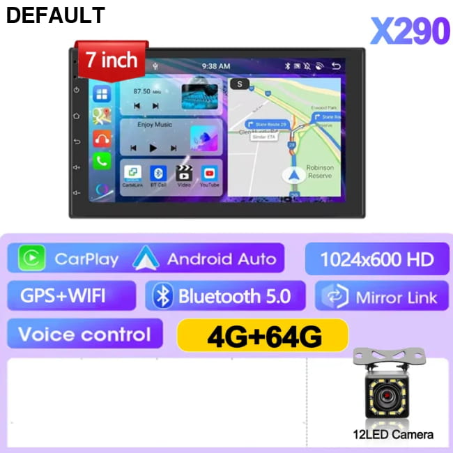 7/9/10 inch Universal Android 13 Car Radio 32G/64G 7-4G 64G CarPlay-CAM Audio Receiver