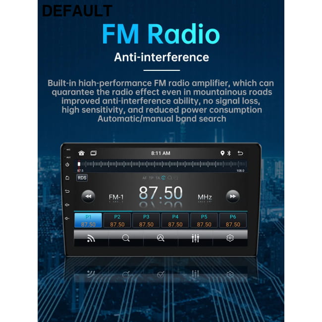 7/9/10 inch Universal Android 13 Car Radio 32G/64G Audio Receiver
