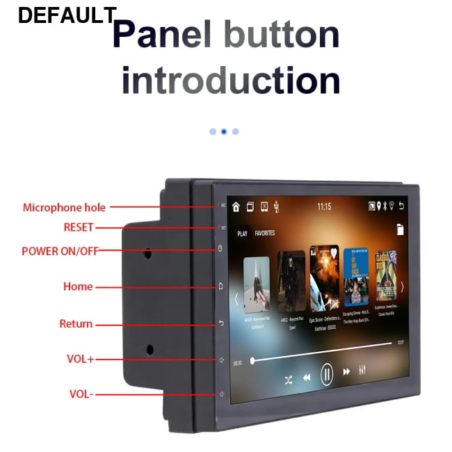 7/9/10 inch Universal Android 13 Car Radio 32G/64G Audio Receiver