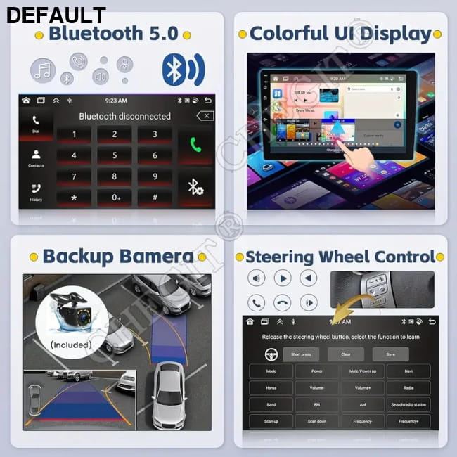 7/9/10 inch Universal Android 13 Car Radio 32G/64G Audio Receiver