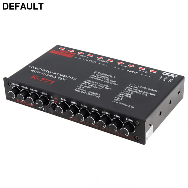 7 Band Audio Amplifiers Equalizer with Subwoofer Output and RCA Input CN Car Graphic Equalizers