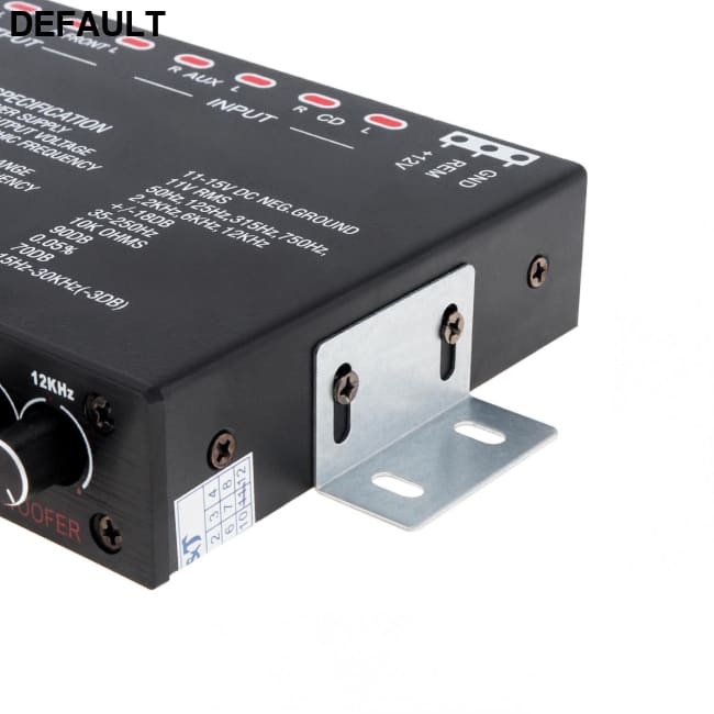 7 band Car Audio Amplifiers Equalizer EQ Frequency Adjustable RCA Input for Portable Devices + Subwoofer Output