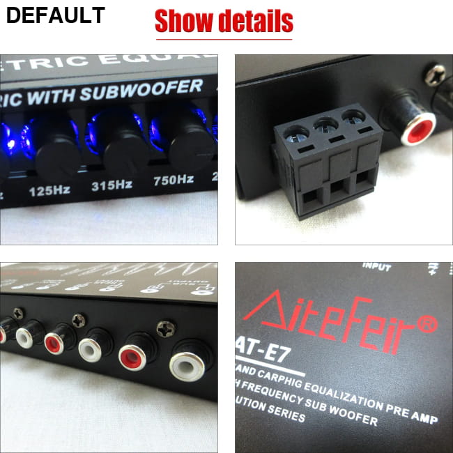 AiteFeir 7 Band Car Equalizer Multifunctional Tuning Crossover Amplifier Amplifiers Electronics