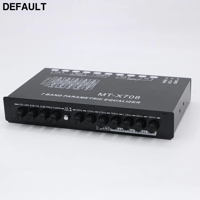 7 Band Parametric Car Audio Equalizer with 12V Amplifier Amplifiers Graphic Equalizers
