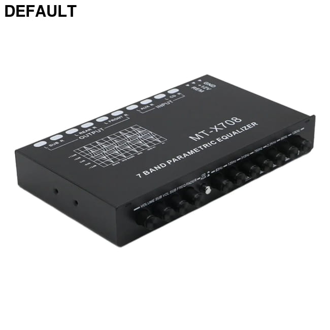 7 Band Parametric Car Audio Equalizer with 12V Amplifier Amplifiers Graphic Equalizers