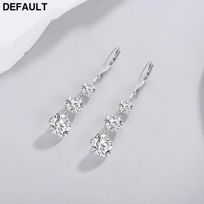 7 Carat Moissanite Dangle Earrings for Women D Color Lab Diamond Long Earring 925 Silver Hoops Wedding Engagement Fine