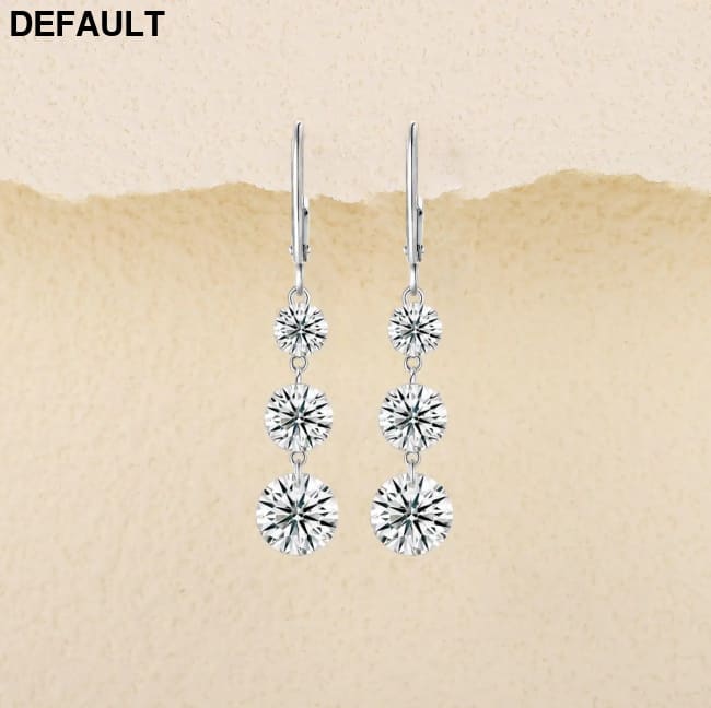 7 Carat Moissanite Dangle Earrings for Women D Color Lab Diamond Long Earring 925 Silver Hoops Wedding Engagement Fine