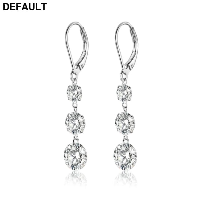 7 Carat Moissanite Dangle Earrings for Women D Color Lab Diamond Long Earring 925 Silver Hoops Wedding Engagement Fine