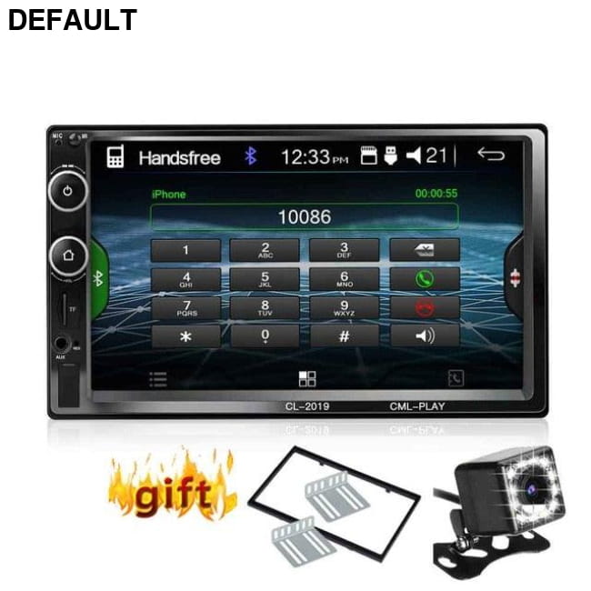 7 inch 2 Din Car Radio Bluetooth with Mirror Link Android 9 China / 12 led Audio Receiver Electronics