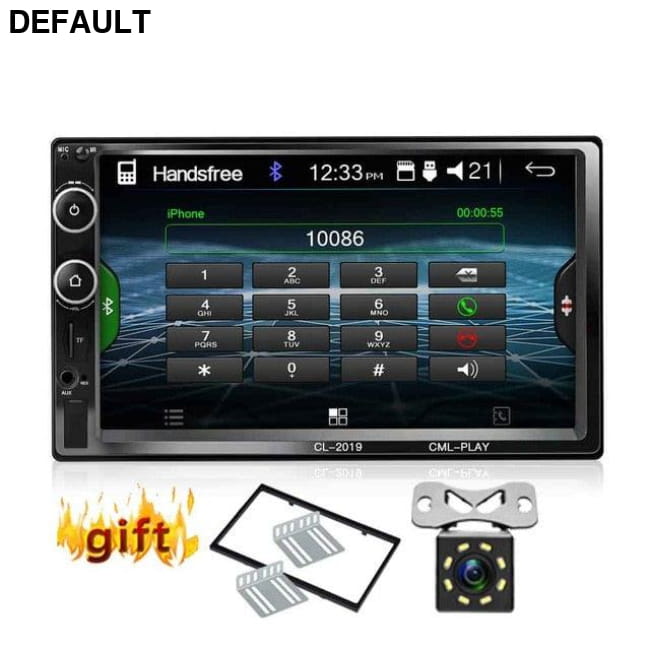 7 inch 2 Din Car Radio Bluetooth with Mirror Link Android 9 China / 8 led Audio Receiver Electronics