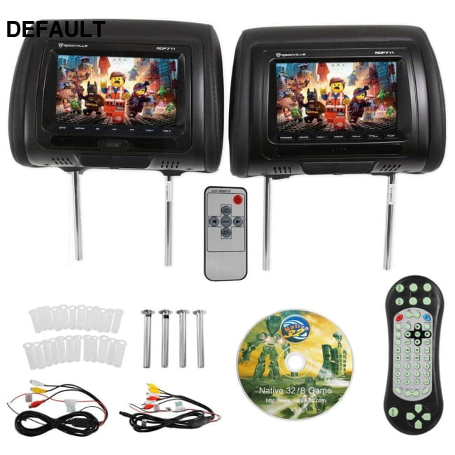 7 Inch Black Car DVD USB HDMI Headrest Monitor with Games CHINA Ceiling & Monitors Motor Vehicle A/V Players In-Dash