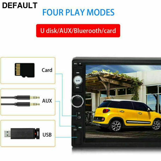 7-inch Bluetooth Car MP5 Player Black Audio Receiver Motor Vehicle A/V Players & In-Dash Systems