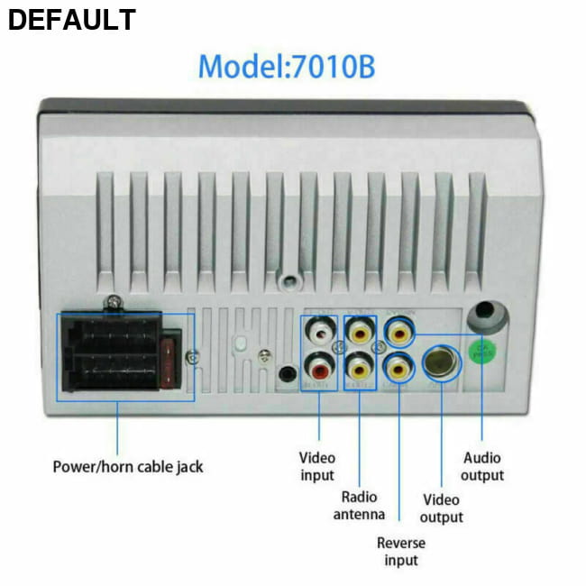 7-inch Bluetooth Car MP5 Player Black Audio Receiver Motor Vehicle A/V Players & In-Dash Systems