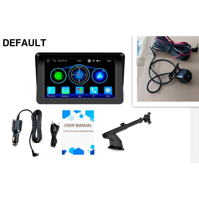 7-inch Car Portable PND Vehicle-mounted MP5 Player Wireless 1 Suction Cup / Standard Fisheye Camera Audio Receiver