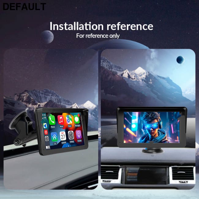7-inch Car Portable PND Vehicle-mounted MP5 Player Wireless Carplay Smart Screen Reversing Image 1 Suction Cup