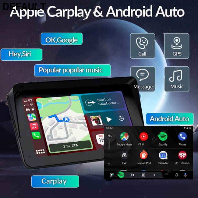 7-inch Car Portable PND Vehicle-mounted MP5 Player Wireless Carplay Smart Screen Reversing Image 1 Suction Cup