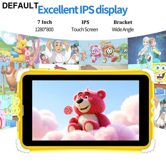 7 Inch Kids Tablet 4GB RAM 128GB ROM Android 15.0 MTK8321 Quad Core Dual Camera WIFI 1024*600 IPS Screen Childrem’s