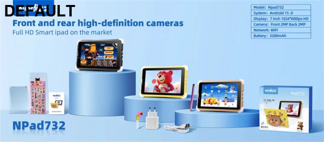 7 Inch Kids Tablet 4GB RAM 128GB ROM Android 15.0 MTK8321 Quad Core Dual Camera WIFI 1024*600 IPS Screen Childrem’s