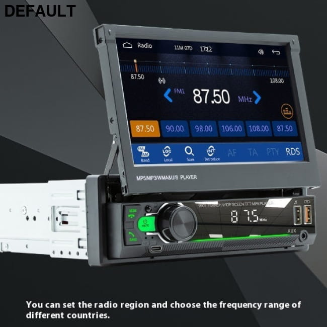 7-inch Telescopic Screen Vehicle-borne Bluetooth Player Car Audio Receiver Motor Vehicle A/V Players & In-Dash Systems