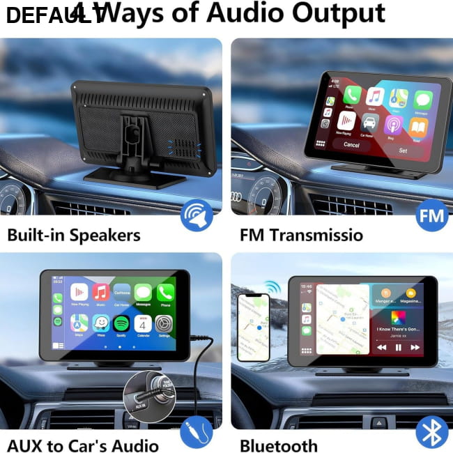 7-inch wireless Carplay portable car Bluetooth MP5 player Standard Configuration + Rearview Backup Camera DVD GPS