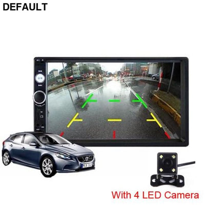 7018B Autoradio 2 Din Car Radio 7’’ HD Touch Screen Audio Stereo Bluetooth Video MP5 Multimedia Player Support Rear