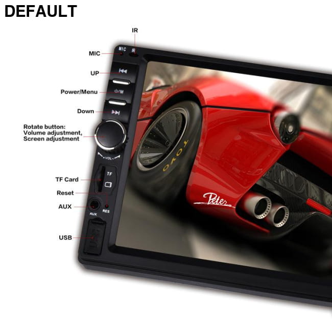 7018b Autoradio 2Din Car Radio 7’’1080P HD Touch Screen Audio Receiver Electronics