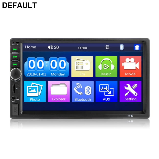 7018b Autoradio 2Din Car Radio 7’’1080P HD Touch Screen Audio Receiver Electronics