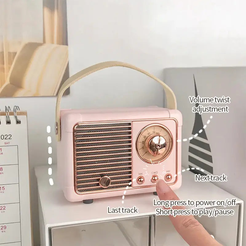 Diy Retro Mini Portable Card Speaker
