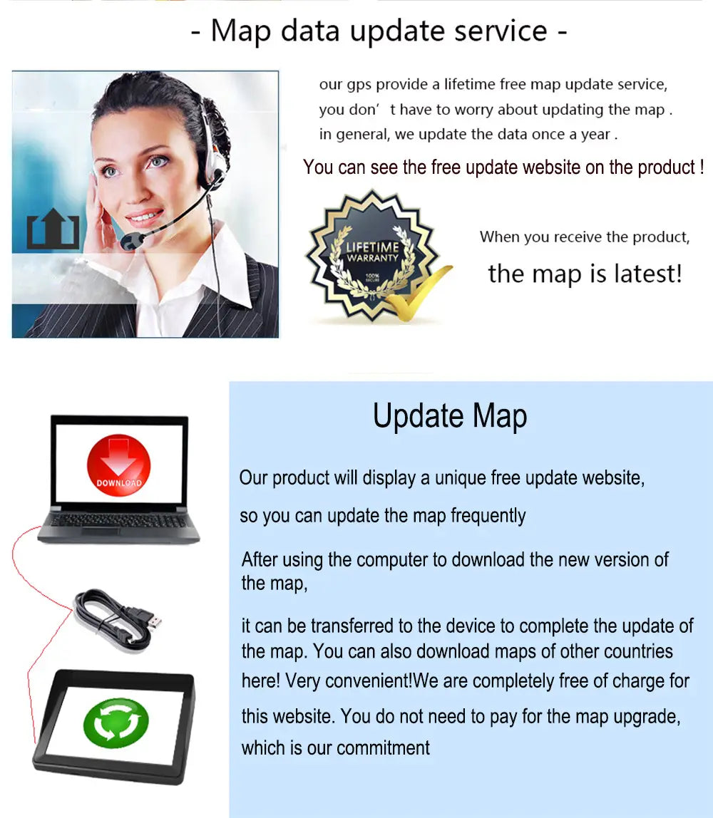 Portable 7inch Car GPS Navigator for Universal Use in Cars