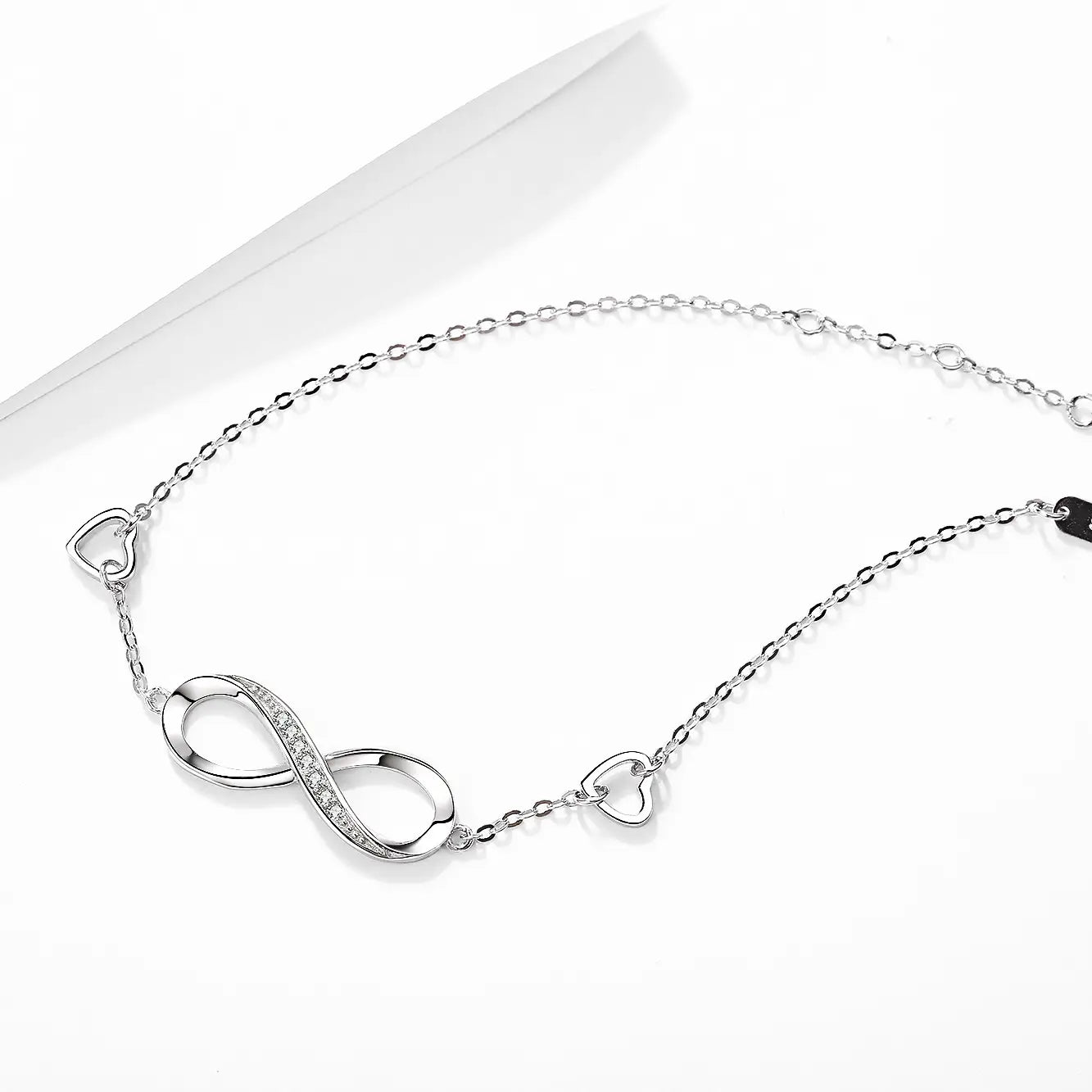 S925 Sterling Silver 8 Character Bracelet Fashion Jewelry Letter for Women