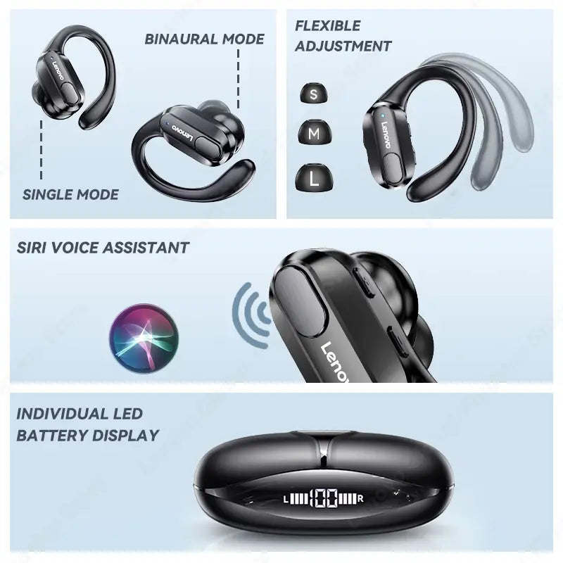XT80 over the ear wireless Bluetooth earphones with ultra long battery life sports noise reduction TWS