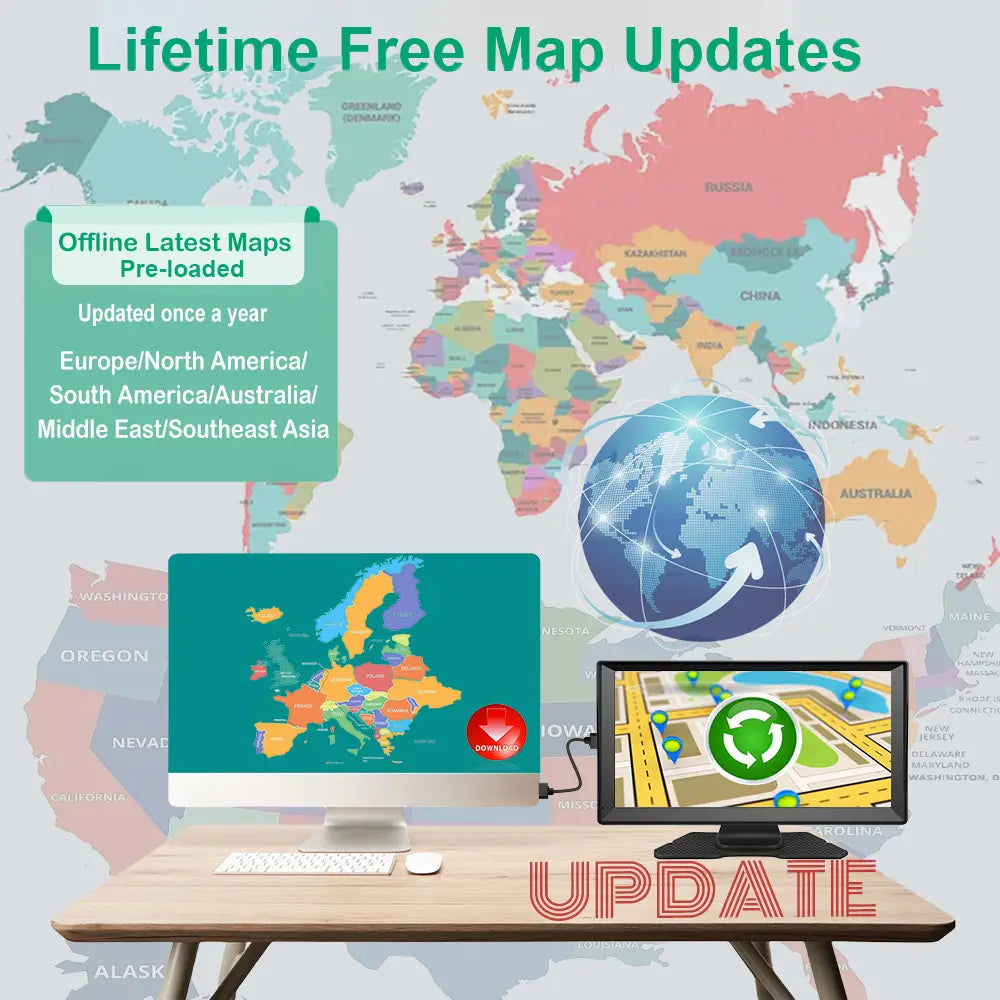 9-inch Navigator Car Portable Truck Large Screen Universal