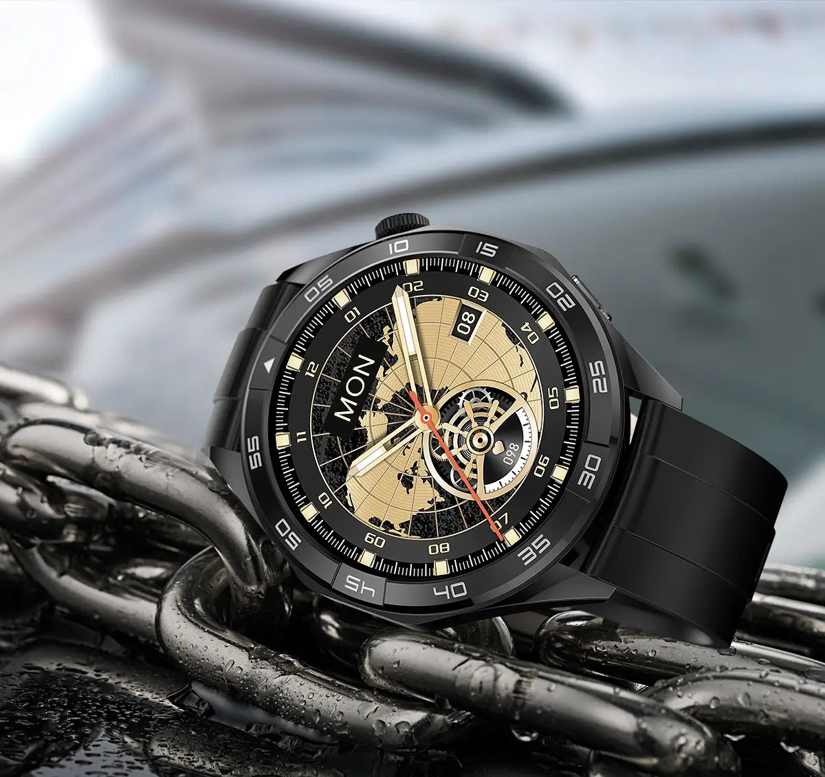 EX105 smart watch encoder wireless charging payment function