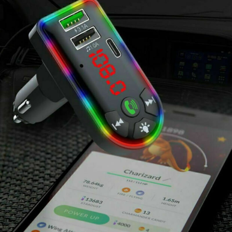 Car Bluetooth 5.0 MP3 Player FM Transmitter Radio 3.1A Fast Charger Adapter Lots