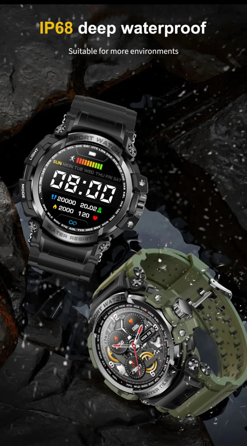 LC16 smartwatch Bluetooth call outdoor three defense heart rate monitoring smart watch