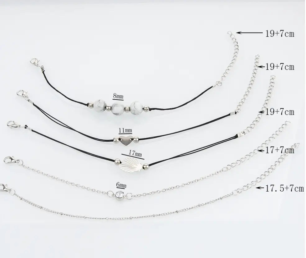 Bohemian Bracelets & Bangles Set Vintage Bead Boho Charm Bracelet For Women Jewelry Accessories Pulseras Mujer Bijoux