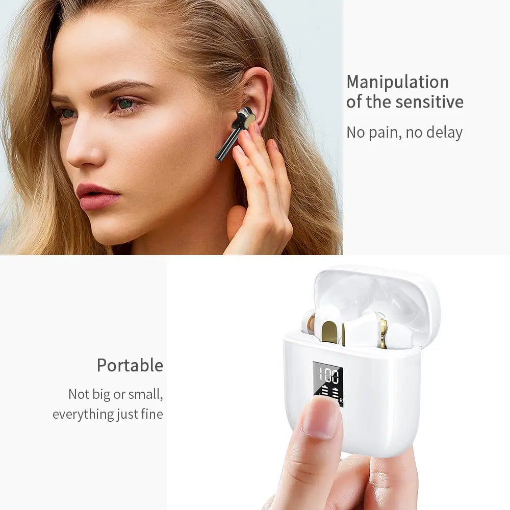 Essager 07B TWS Wireless Bluetooth 5.0 Earphone Headphones Mini Cordless Headset In Ear True Earbuds For iPhone Xiaomi