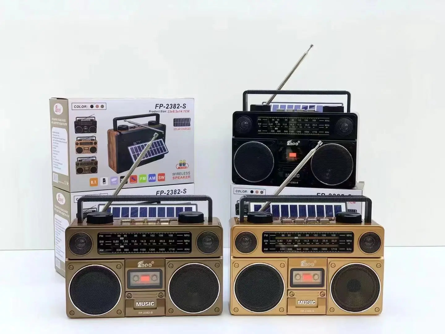 FP-2382-S Bluetooth Speaker Portable Outdoor Retro Audio