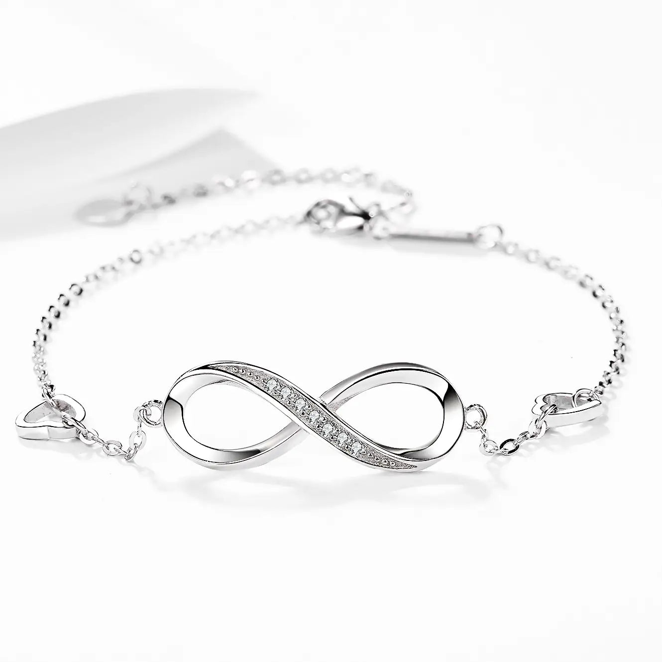 S925 Sterling Silver 8 Character Bracelet Fashion Jewelry Letter for Women