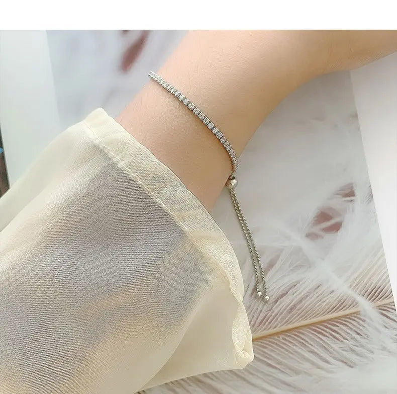 Moissanite Women’s Sterling Silver Bracelet