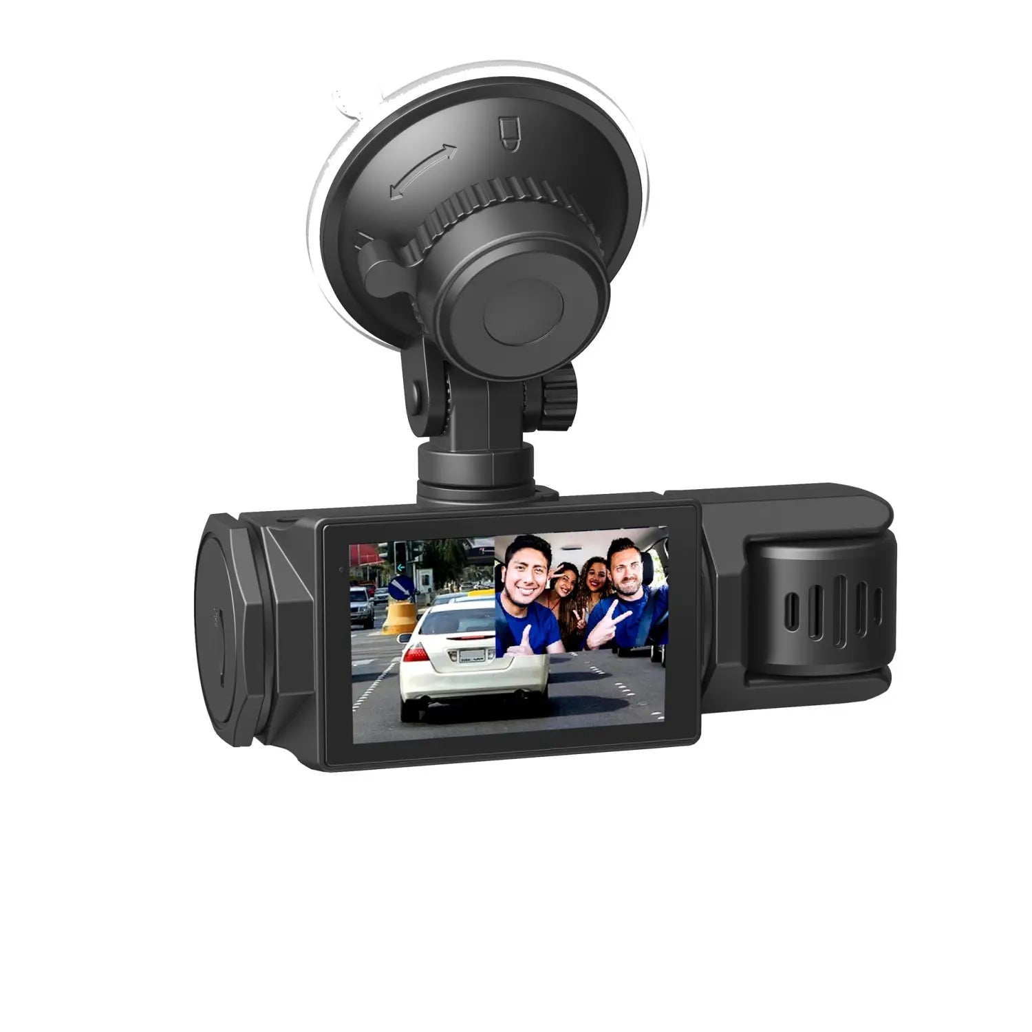 HD 1080p Driving Recorder Three-lens Same Display