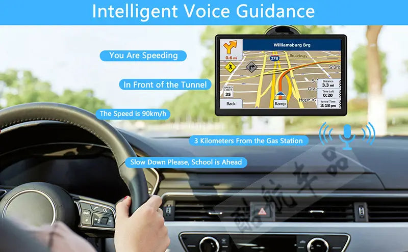 Portable 7inch Car GPS Navigator for Universal Use in Cars