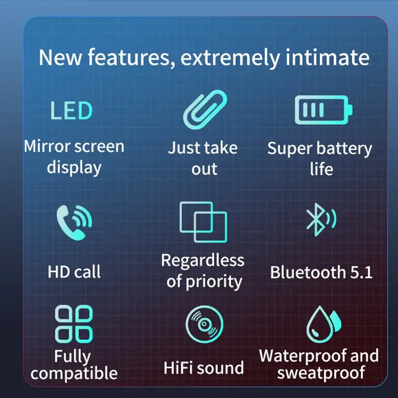 S20 TWS Wireless Bluetooth Headset with Charge Box Noise Cancelling LED Earbuds Mic Headphones Earphones