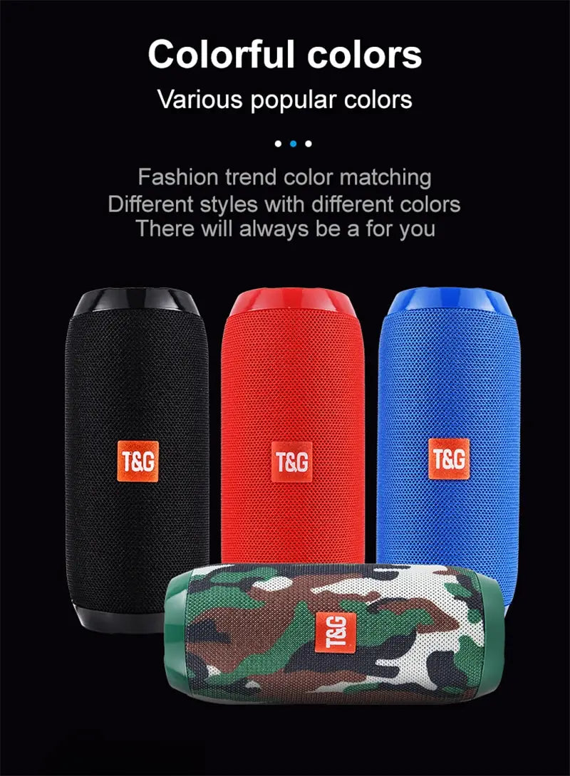 Support FM Bluetooth Speaker Portable Wireless Speakers Subwoofer Outdoor Waterproof Loudspeaker Stereo Surround TF